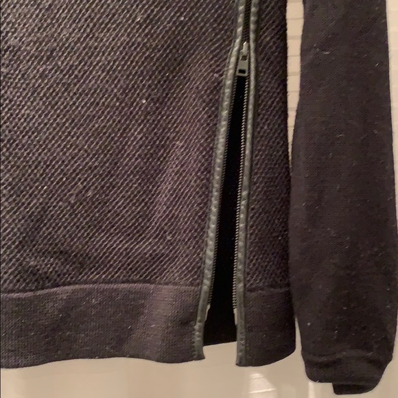 Vince wool and Leather zipper sweater - Picture 7 of 8